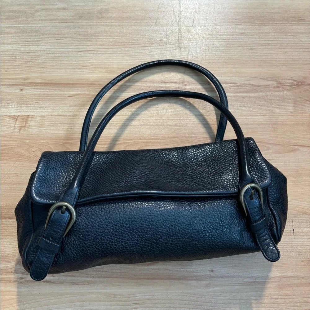 MIUMIU Archive Tote Semi Shoulder bag Logo Leather Black - Picture 2 of 14